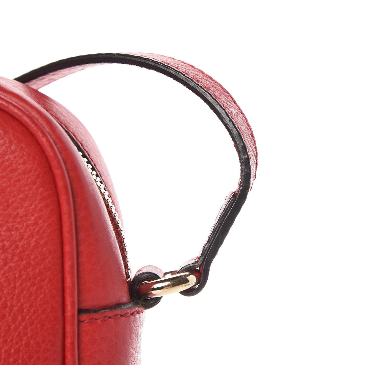 Pebbled Calfskin Small Soho Disco Bag Tabasco Red