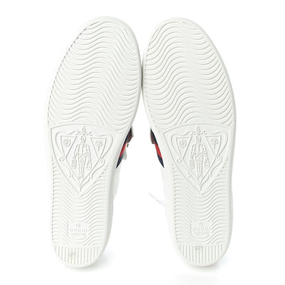 Gucci Calfskin Ayers Web Womens Ace Bow Lace Sneakers 40.5 White 9 of 10