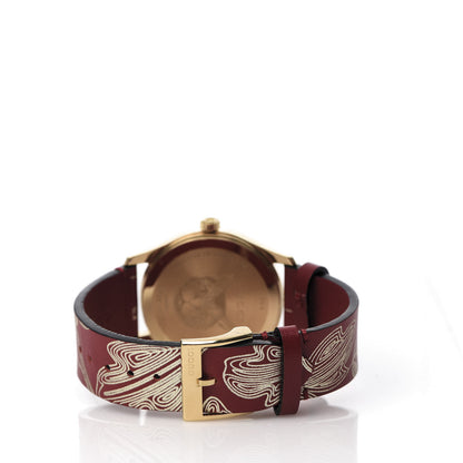 Gucci Stainless Steel Calfskin 38mm G-Timeless Butterfly Quartz Watch Red 4 of 8