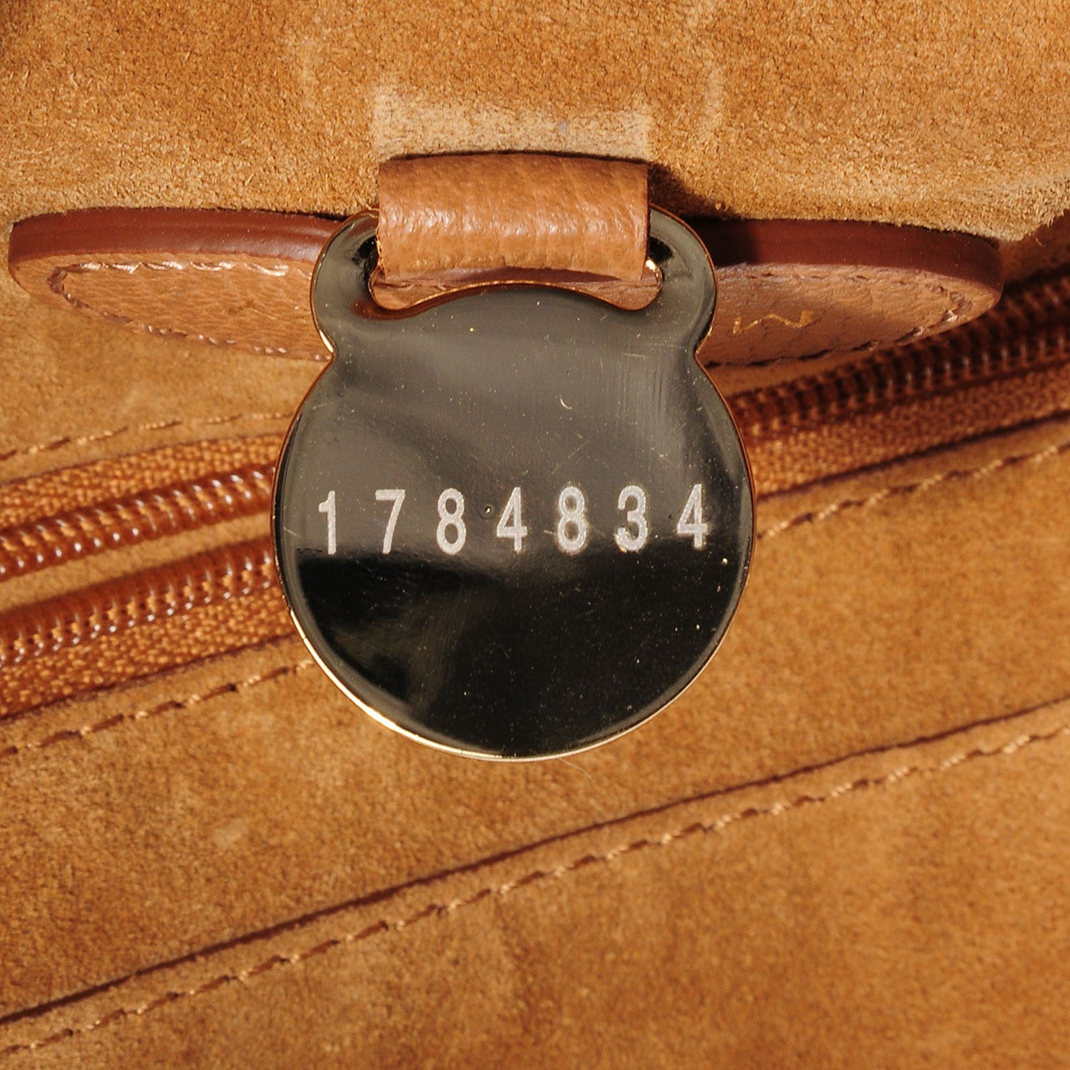 Mulberry Soft Grain Calfskin Medium Lily Flap Deer Brown 8 of 10