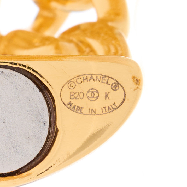 CC Chain Wide Bracelet Gold