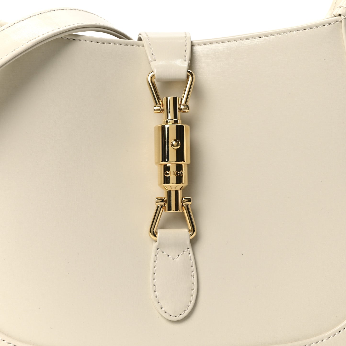 Boarded Dyana Lux Calfskin Small Jackie 1961 Hobo Mystic White