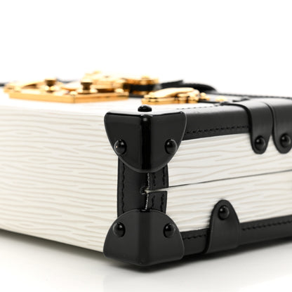 Louis Vuitton Epi Petite Malle White Black 9 of 9