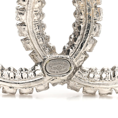 Chanel Crystal CC Earrings Silver 4 of 5