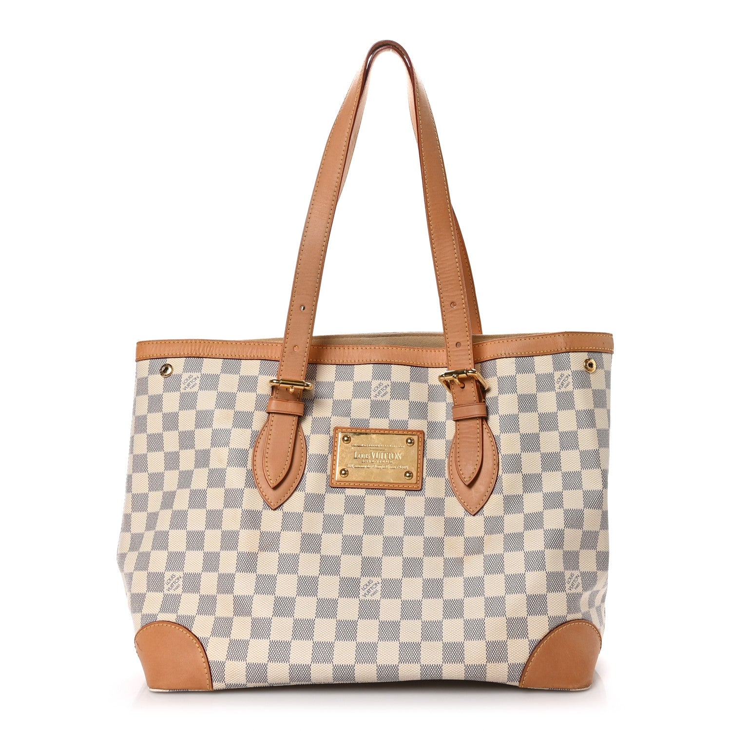 Louis Vuitton Damier Azur Hampstead MM 1 of 10