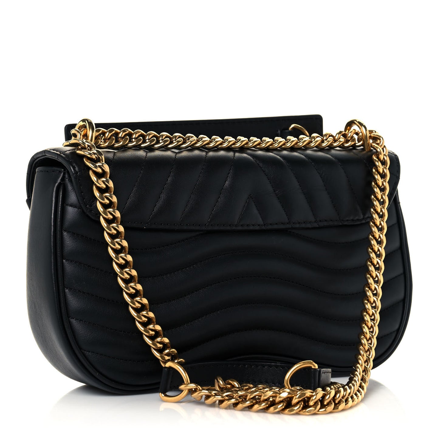 Calfskin New Wave Chain PM Black