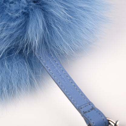 Fendi Fox Fur Shiny Nappa Bi-Color H ABCharm Bag Charm Nebula Testa Di Moro 3 of 5