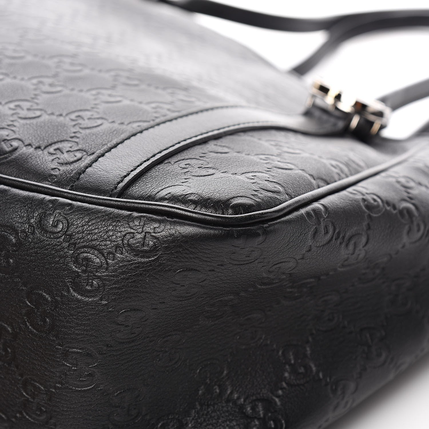 Gucci Guccissima Medium GG Twins Shoulder Bag Black 13 of 14