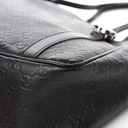 Gucci Guccissima Medium GG Twins Shoulder Bag Black 13 of 14