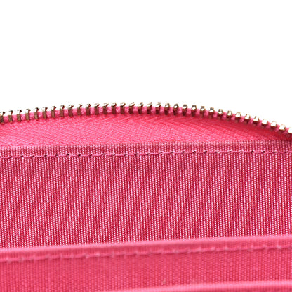 Chanel Lambskin Chevron Quilted Zip Around Coin Purse Pink 13 of 14