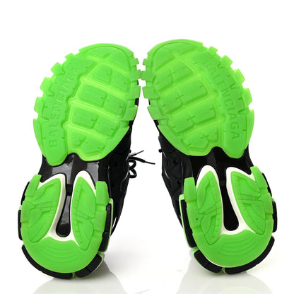 Balenciaga Mesh Nubuck Effect Fabric Glow in the Dark Womens Track Sneakers 40 Black Glow 6 of 8