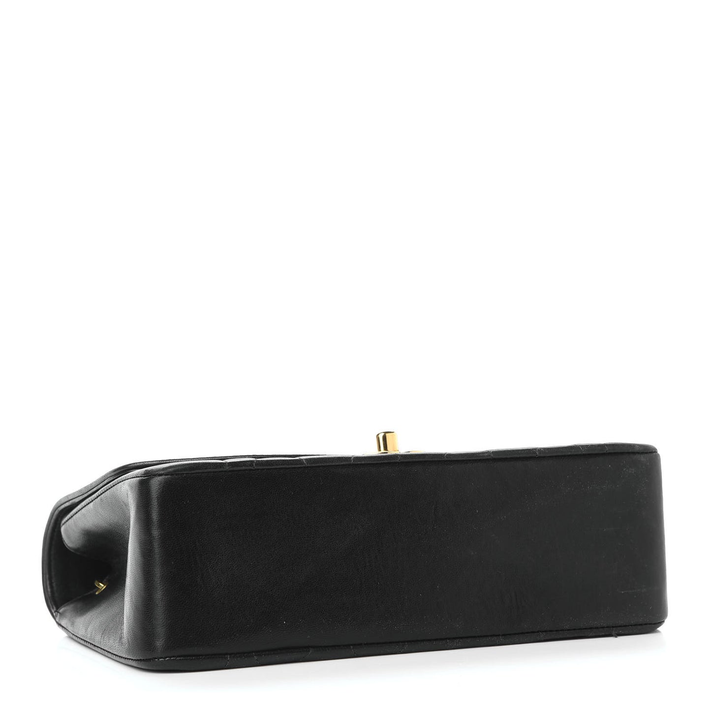 Lambskin Quilted Small Single Flap Black