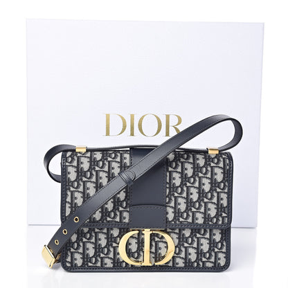 Christian Dior Oblique 30 Montaigne Flap Bag Blue 11 of 11