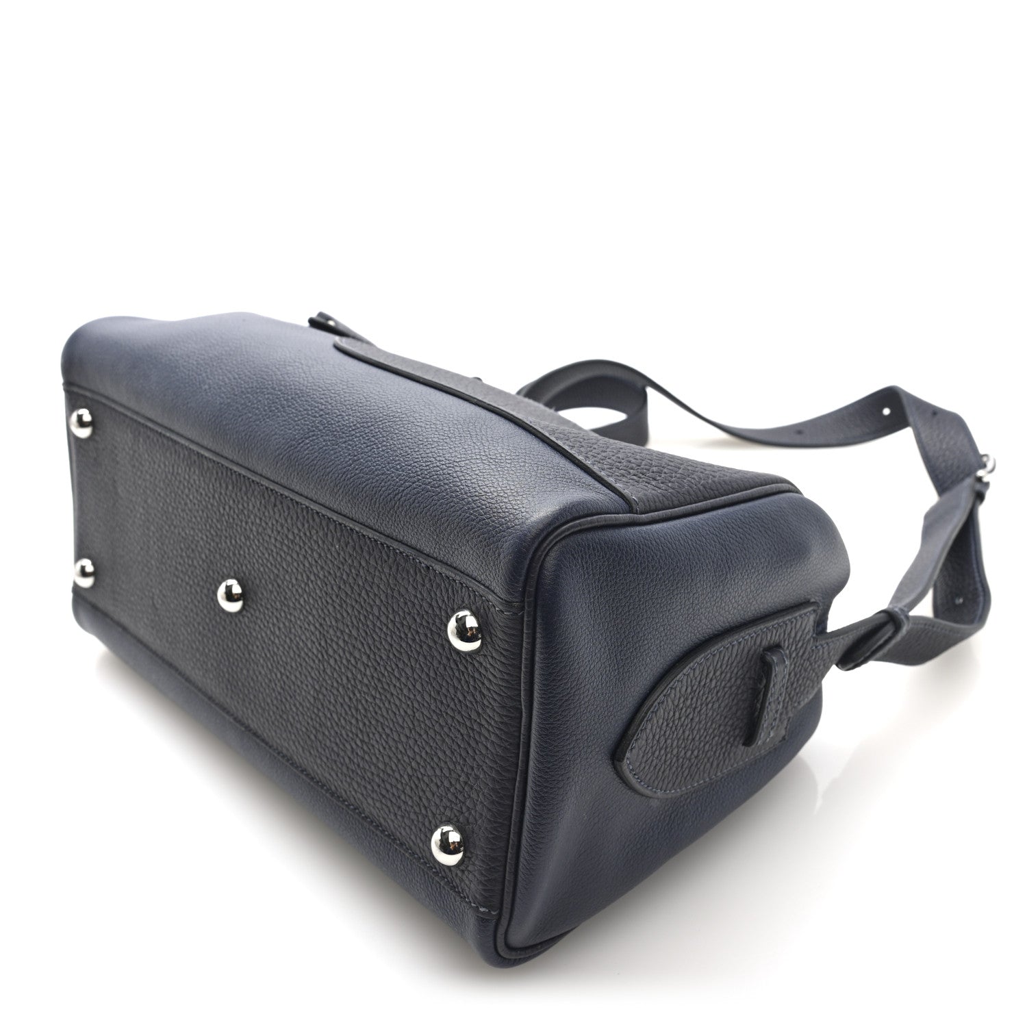 Hermes Evercolor Taurillon Clemence Petit Courrier Bag Bleu Nuit Caban 9 of 9