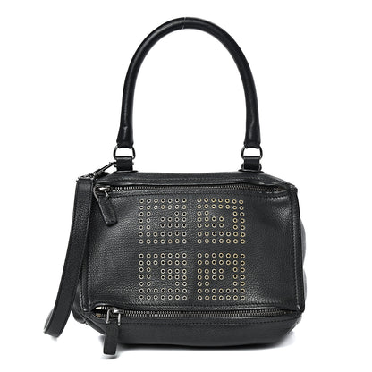 Givenchy Sugar Goatskin Grommet Small Pandora Black 1 of 12
