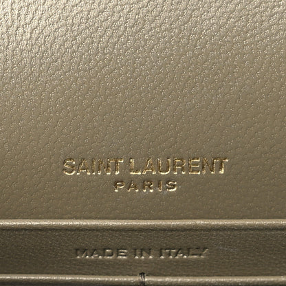 Saint Laurent Velvet Medium Classic Monogram Kate Tassel Satchel Olive 6 of 9