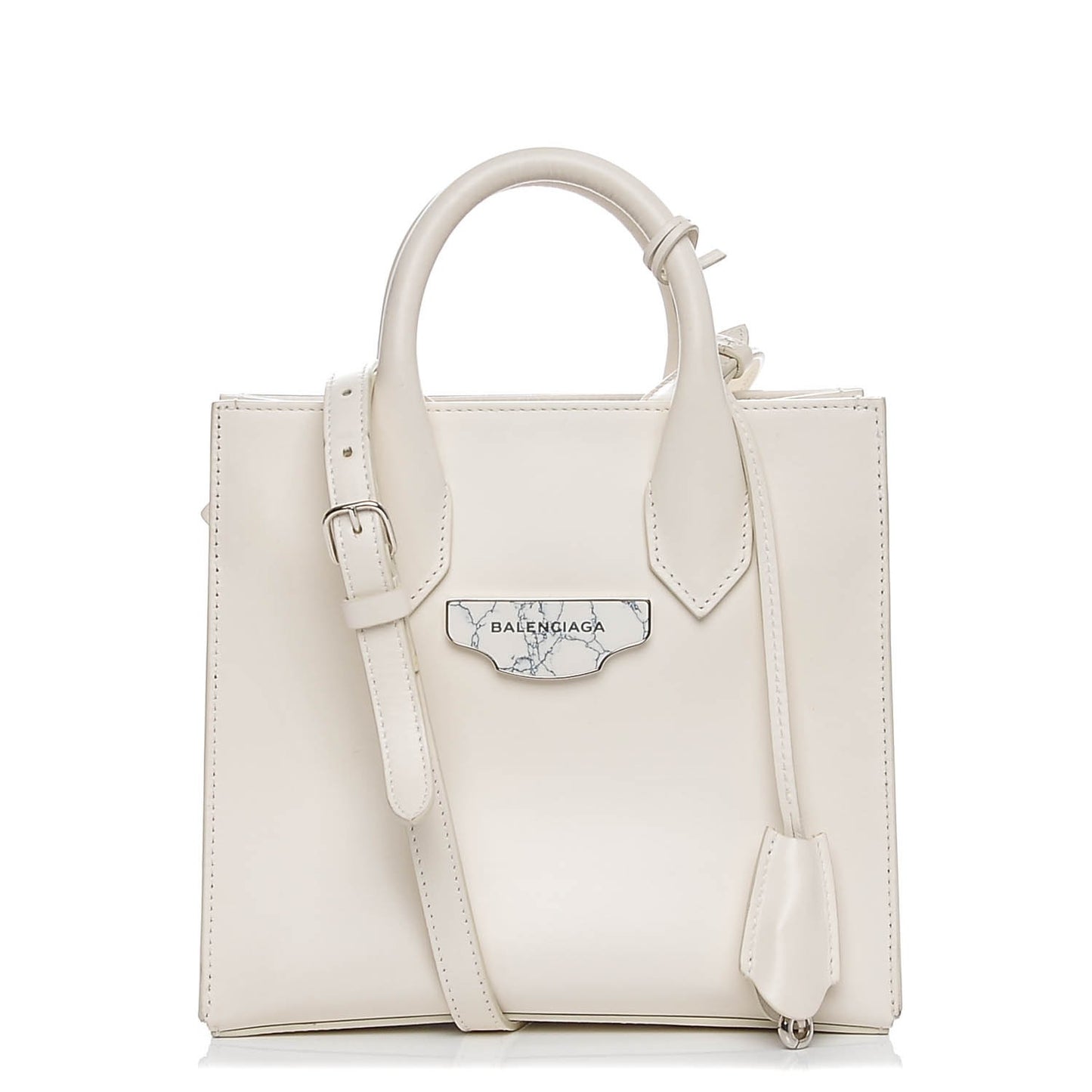 Smooth Calfskin Mini Nude Marble All Afternoon White