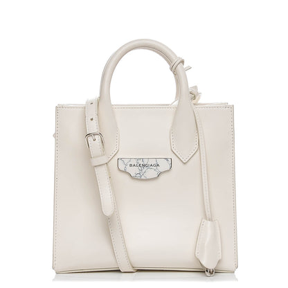 Balenciaga Smooth Calfskin Mini Nude Marble All Afternoon White 9 of 16