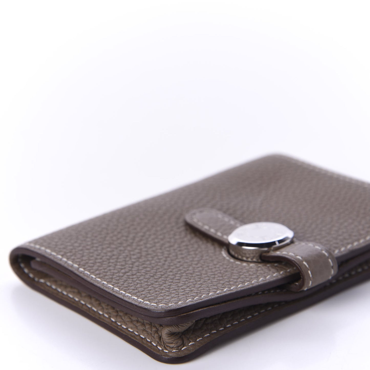 Togo Dogon Card Case Etoupe