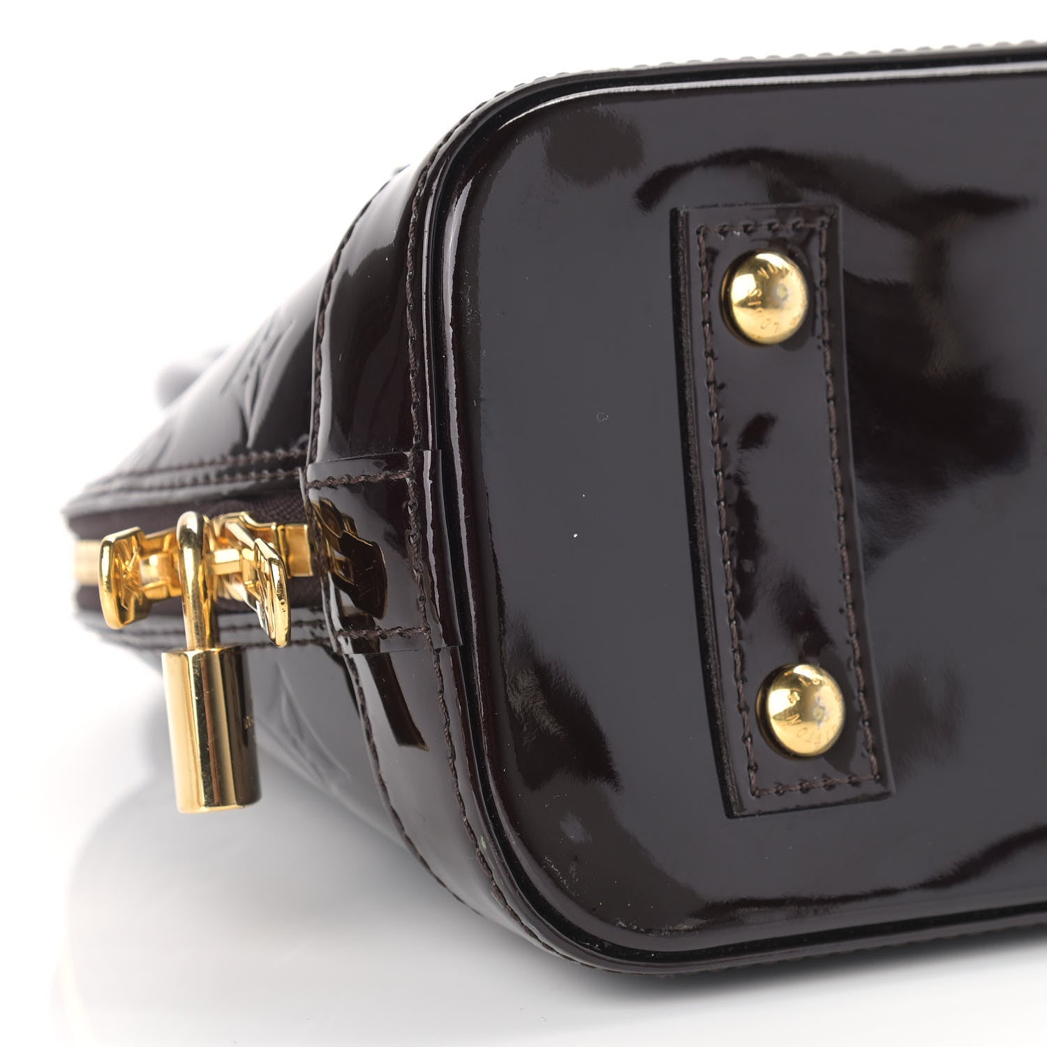 Louis Vuitton Vernis Alma BB Amarante 9 of 12