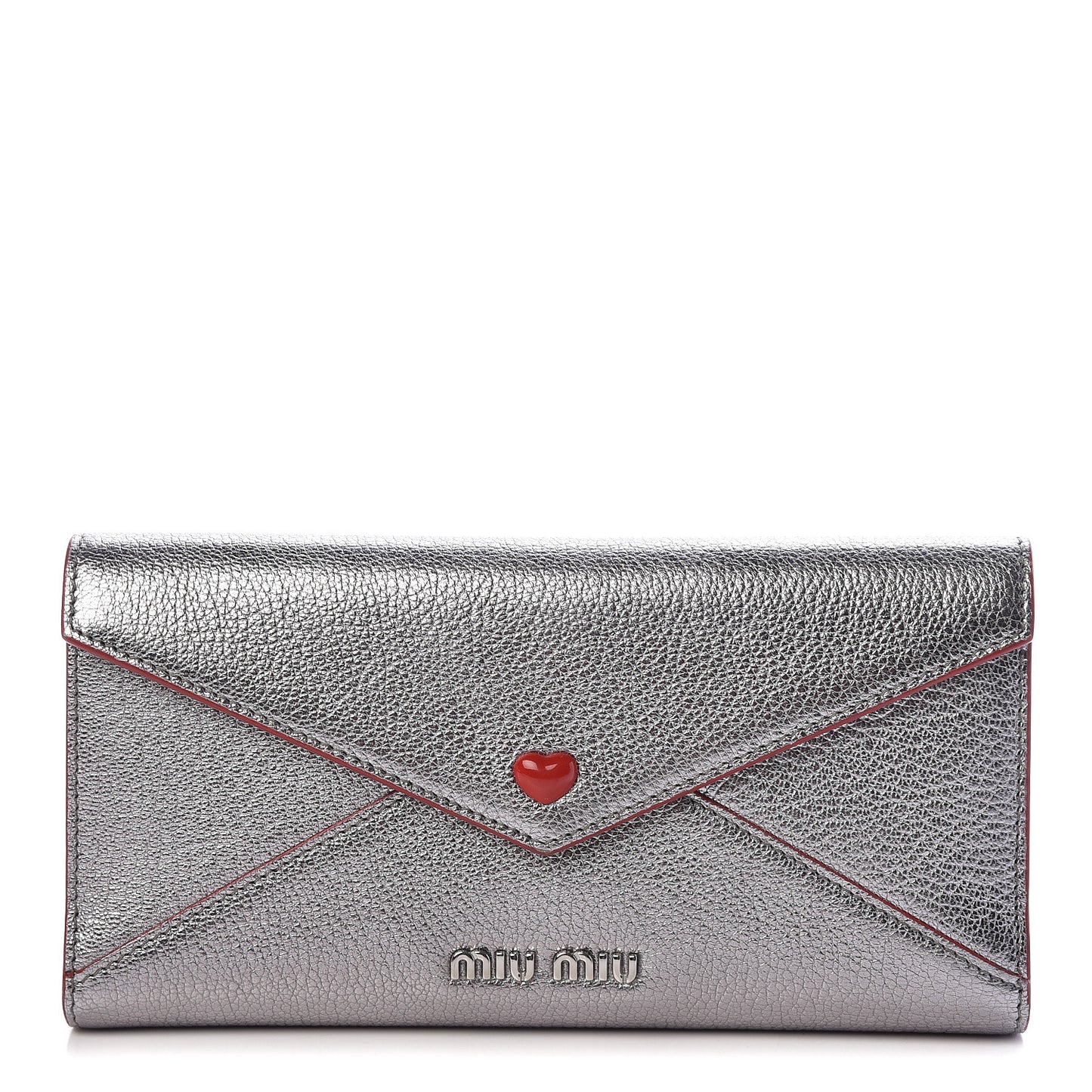 Goatskin Madras Love Envelope Wallet Cromo