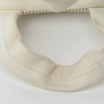 Chanel Caviar Perforated Bowler White 15 of 15