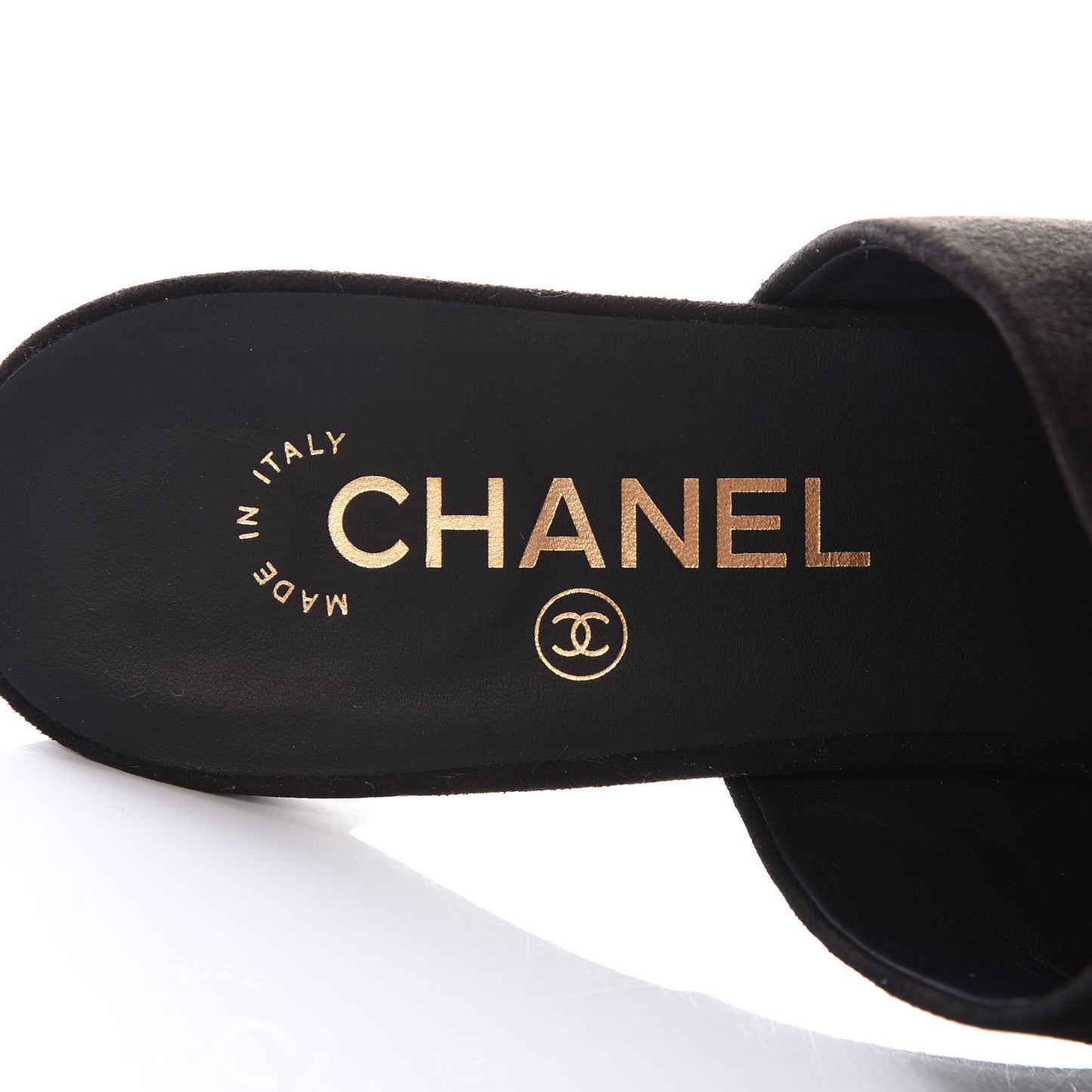 Kid Suede Logo Mules 39 Black