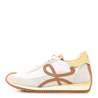 Loewe Nylon Suede Flow Runner Sneakers 36 White Medium Concealer 1 of 9