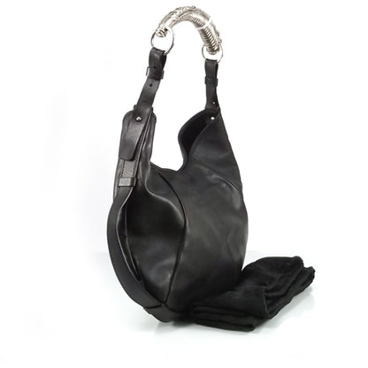 Saint Laurent Leather Mombasa Hobo Black 3 of 8