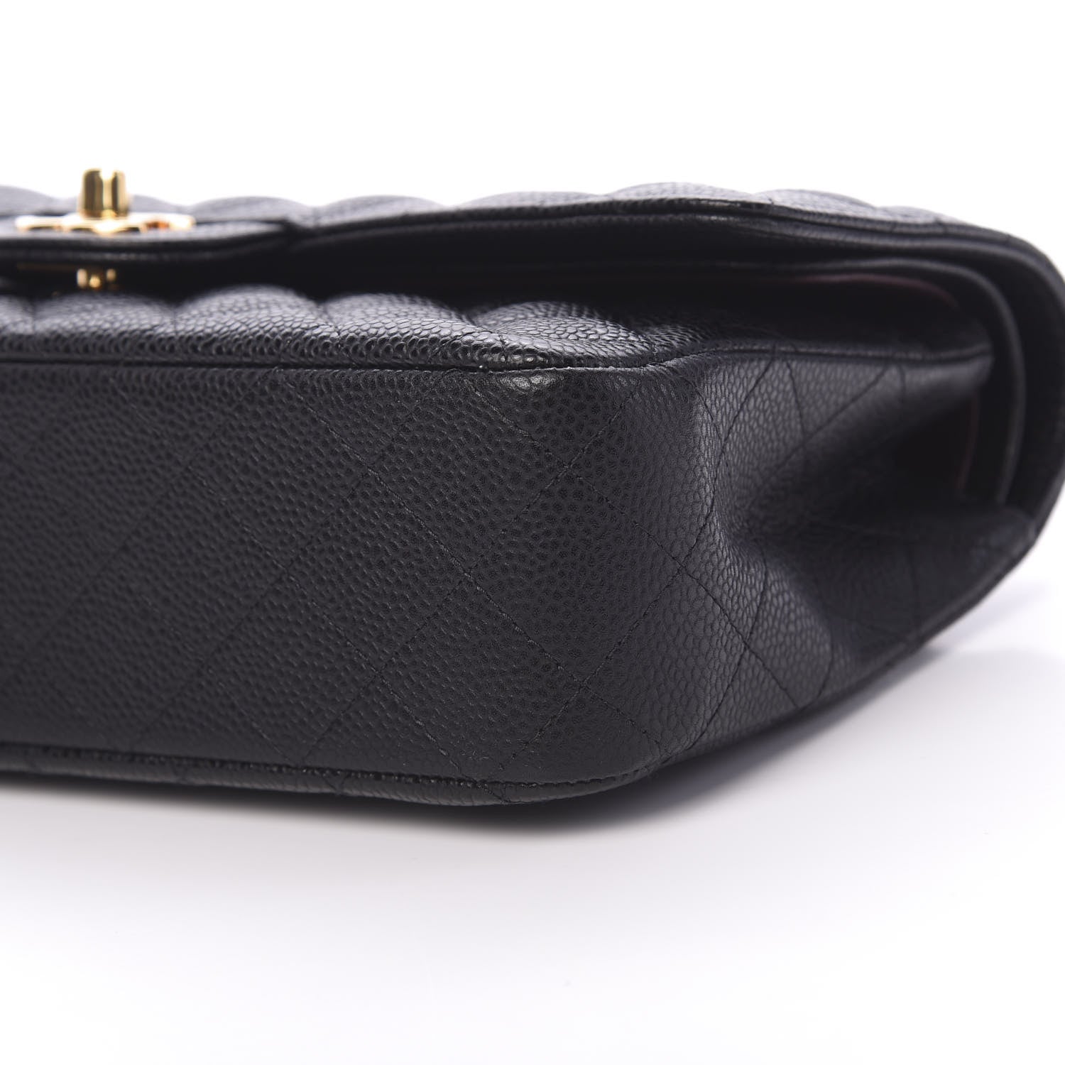 Chanel Caviar Quilted Medium Double Flap Black 8 of 9