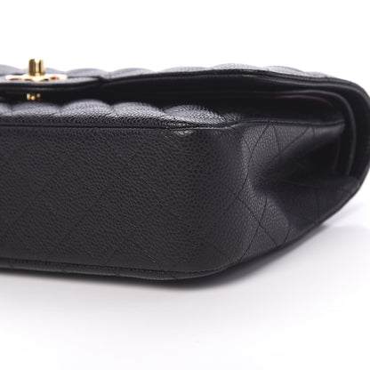 Chanel Caviar Quilted Medium Double Flap Black 8 of 9