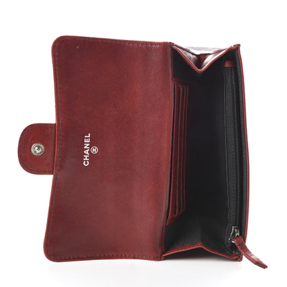 Chanel Lambskin Quilted Small Flap Wallet Dark Red 5 of 8