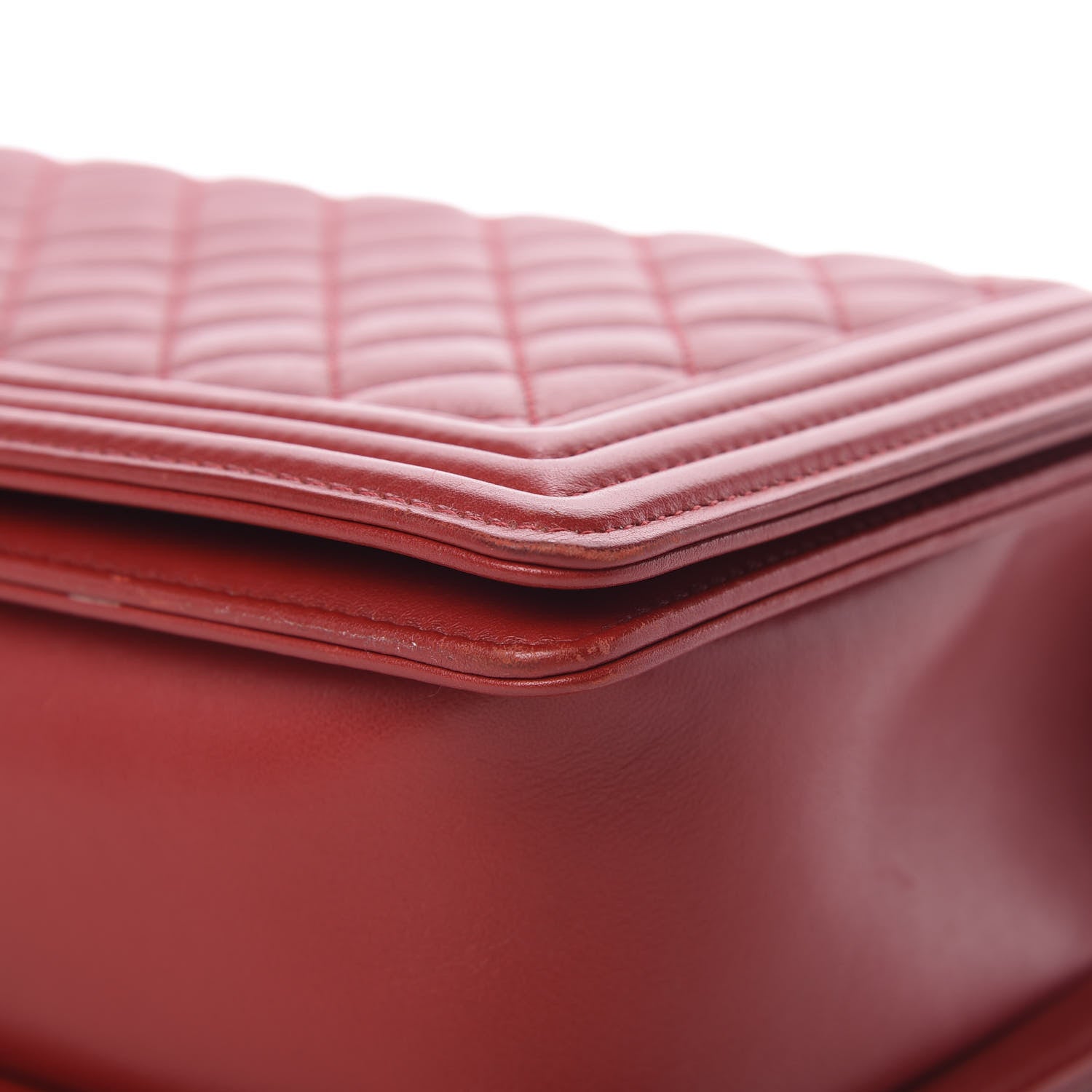 Chanel Calfskin Quilted New Medium Boy Flap Red 9 of 15