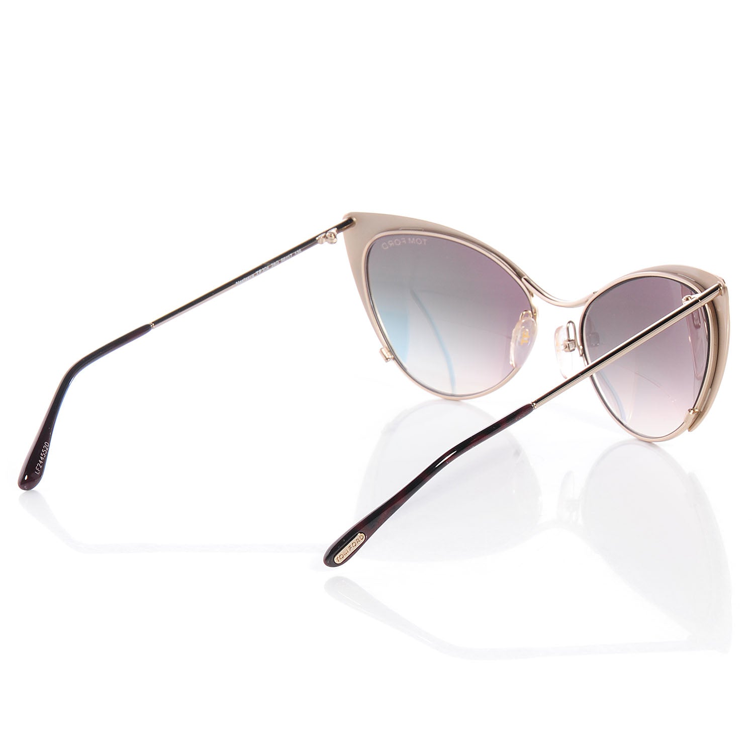 Tom Ford Nastasya Cat Eye Sunglasses TF304 Rose Gold 3 of 8