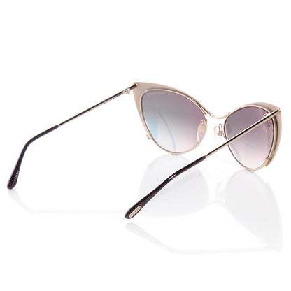 Tom Ford Nastasya Cat Eye Sunglasses TF304 Rose Gold 3 of 8