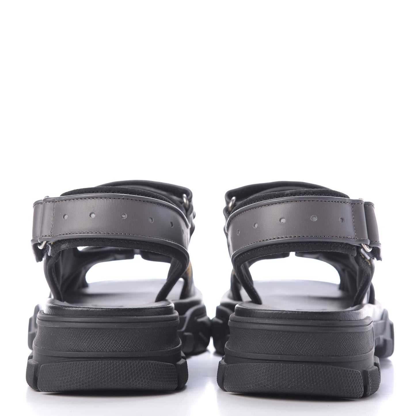 X SEGA Nappa Mesh Mens Aguru Sandals 9 Loess Black