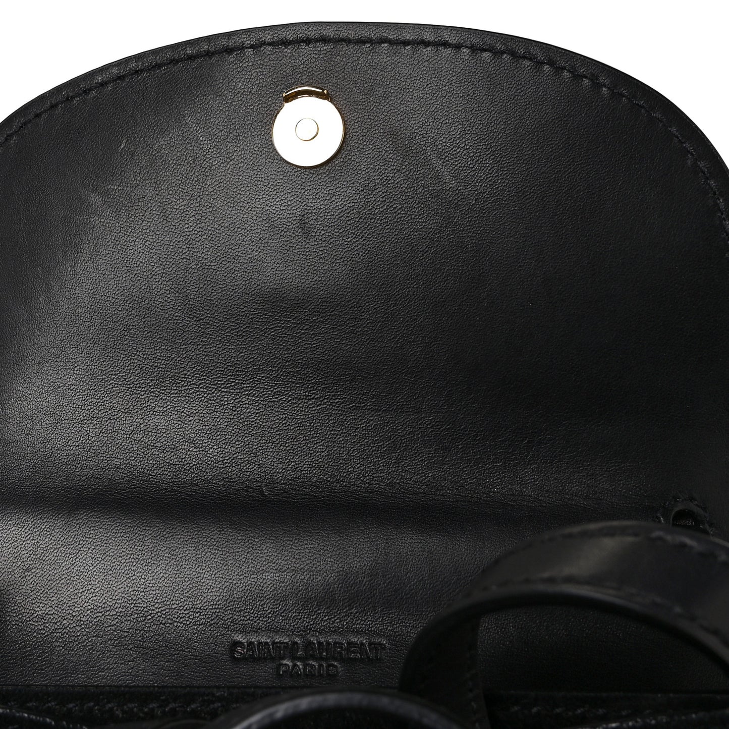 Smooth Calfskin Mini Classic Monogram Kaia Satchel Black