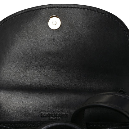 Saint Laurent Smooth Calfskin Mini Classic Monogram Kaia Satchel Black 9 of 9