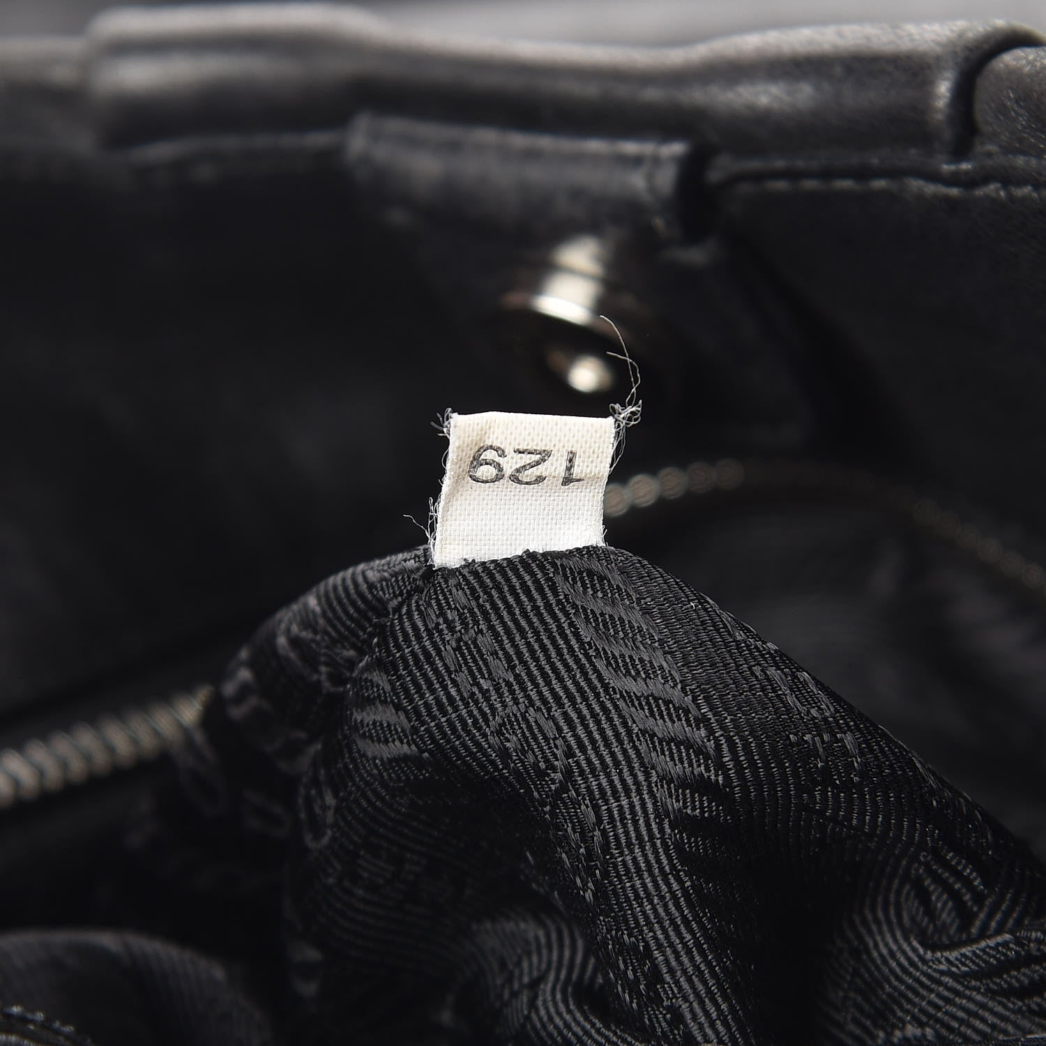 Prada Soft Calf Pleated Hobo Black 7 of 11
