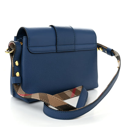 Burberry Soft Grain Calfskin Small Medley Crossbody Steel Blue 3 of 12