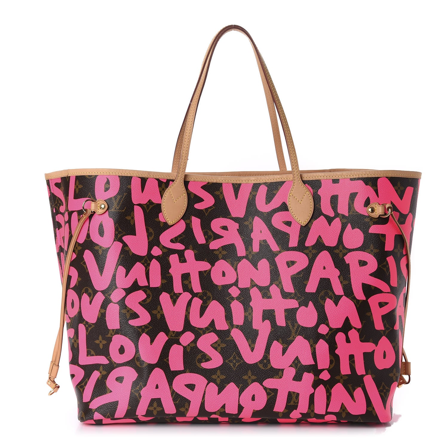 Louis Vuitton Monogram Graffiti Neverfull GM Fuchsia 1 of 10