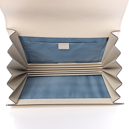 Gucci X SEGA Calfskin GUCCY Stars Portfolio Bag Mystic White Gold 6 of 11