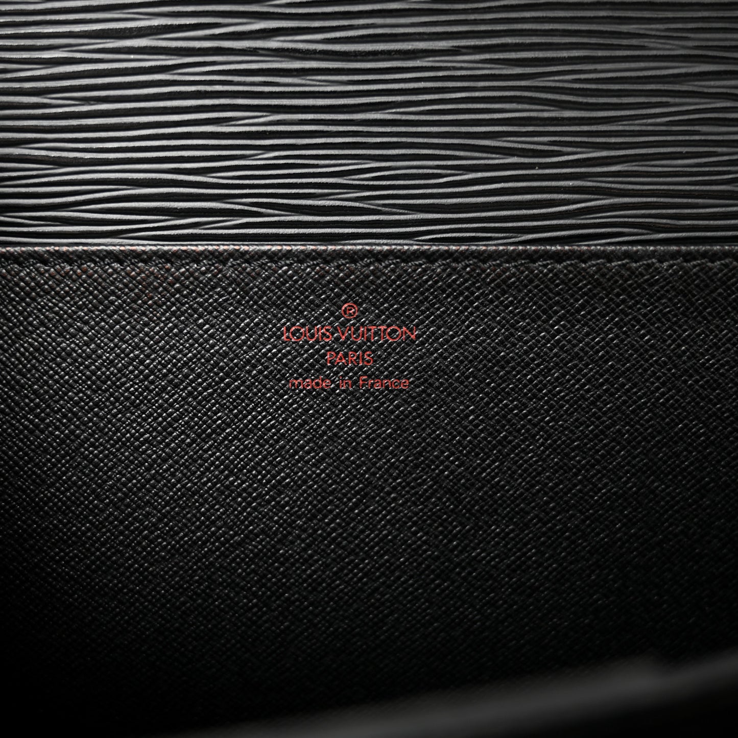 Epi Serviette Fermoir Briefcase Black