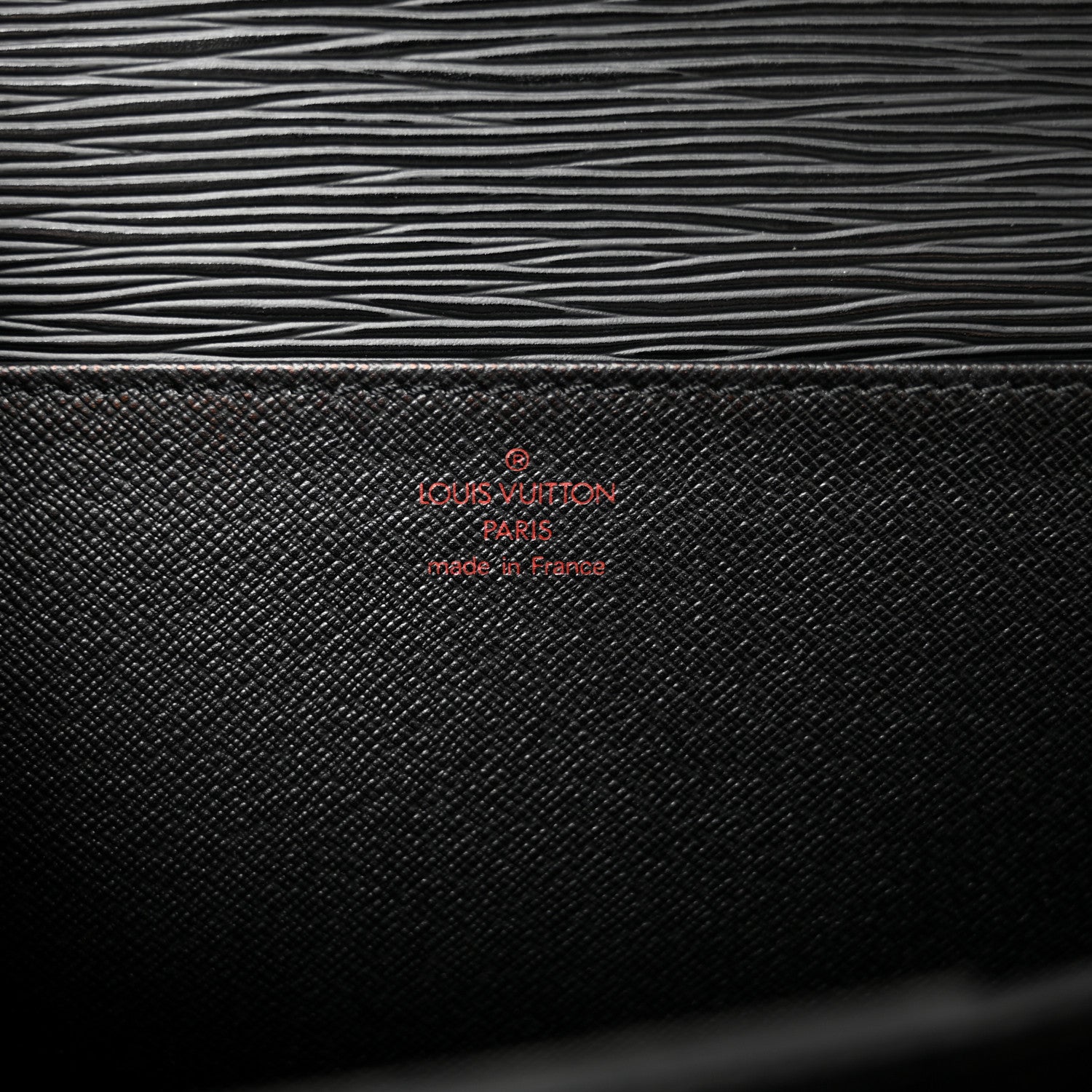 Louis Vuitton Epi Serviette Fermoir Briefcase Black 5 of 11