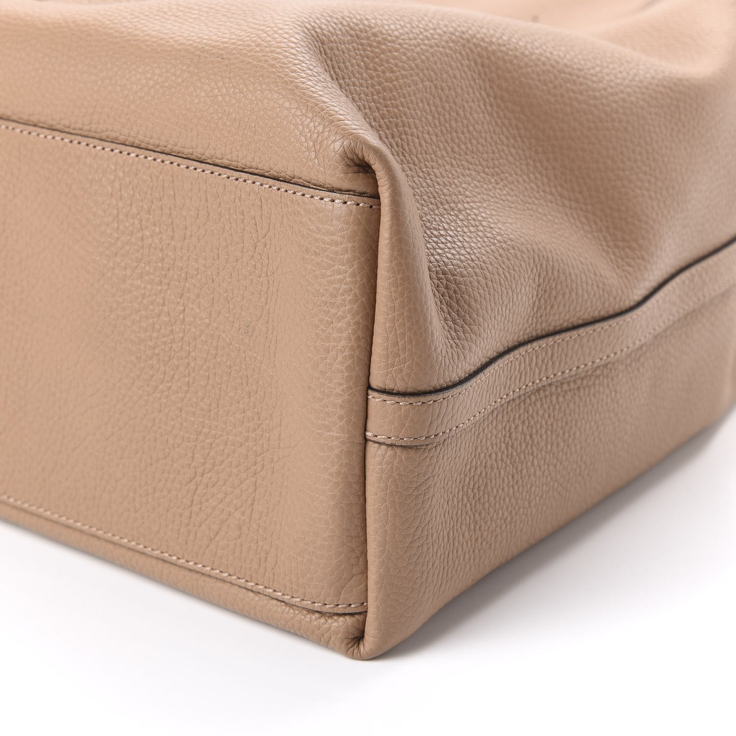 Calfskin Large Gifford Braided Handle Tote Rose Beige