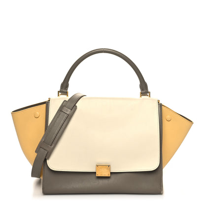 Celine Smooth Calfskin Medium Tri-Color Trapeze Butter 1 of 13