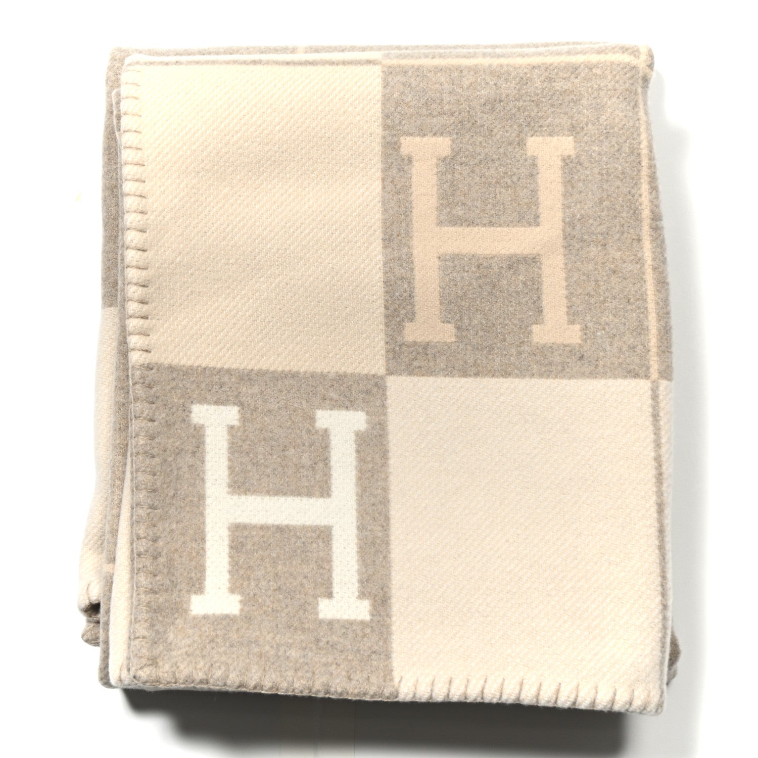 Hermes Wool Cashmere Avalon III Blanket Coco Camomille 1 of 3