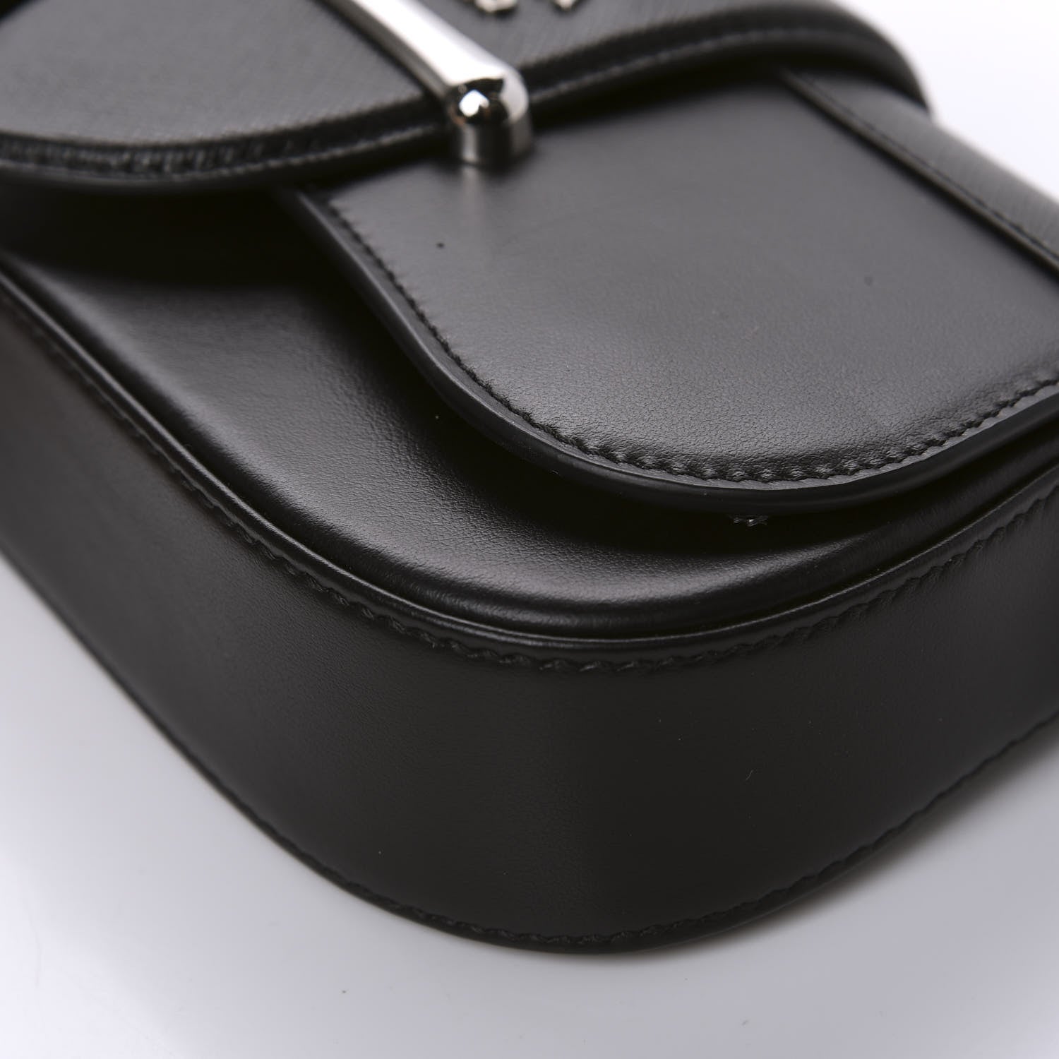 Prada City Calfskin Saffiano Mini Sidonie Shoulder Bag Black 7 of 10
