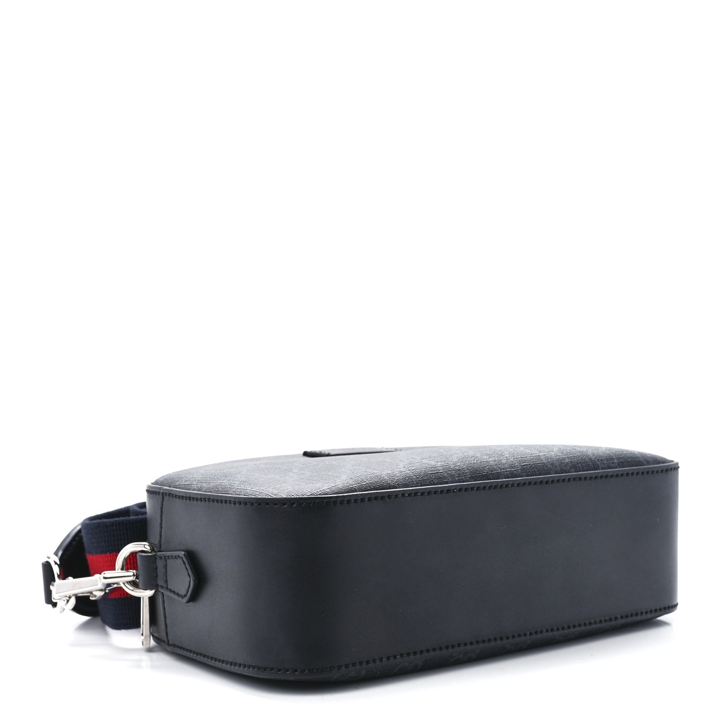 GG Supreme Monogram Web Shoulder Bag Black Grey