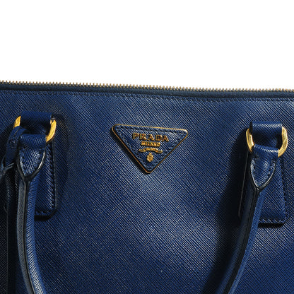 Prada Saffiano Lux Extra Large Galleria Double Zip Tote Bluette 5 of 9